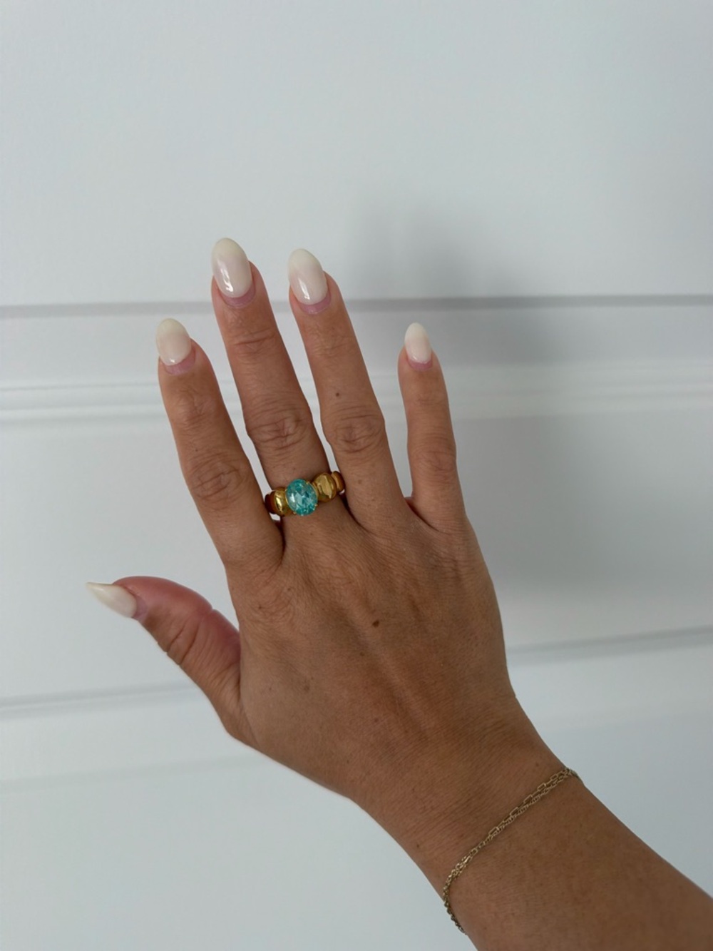 Aquamarine Gold Ring